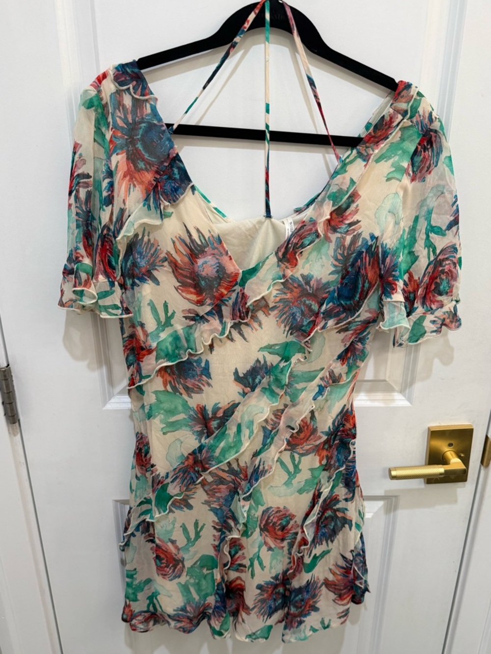 Anthropologie Floral Effortless Mini Dress - Picture 4 of 6